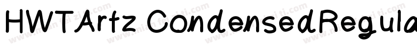 HWTArtz CondensedRegular字体转换